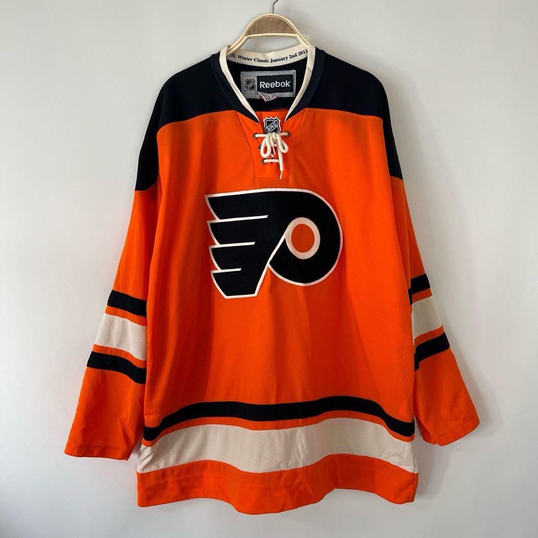 カナダ製 Reebok リーボック NHL フィラデルフィアフライヤーズPhiladelphia Flyers アイスホッケー 長袖 ゲームシャツ  ユニフォーム 輸入古着 海外古着 メンズ XL【E9】 - メルカリ