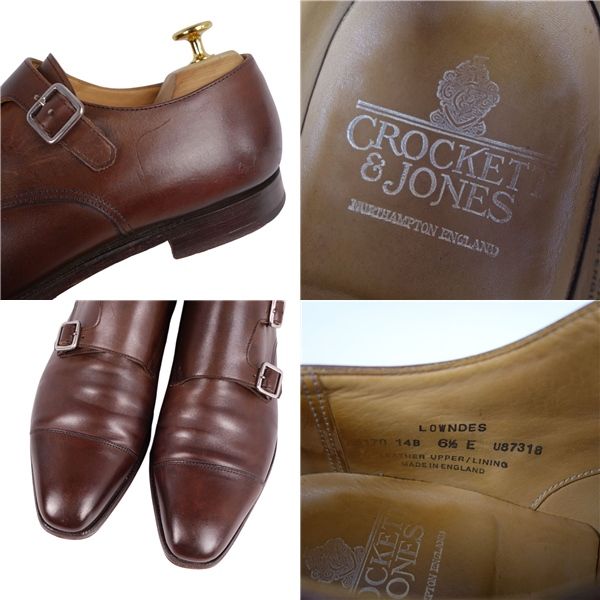 クロケット&ジョーンズ Crockett&Jones レザーシューズ ダブルモンク 