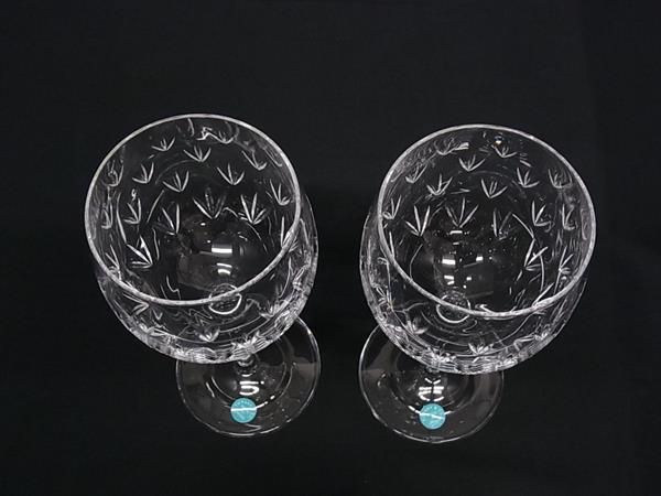 新品】ティファニー ペアグラスセット フローレット ワイン 新品】ティファニー ペアグラスセット フローレット ワイン