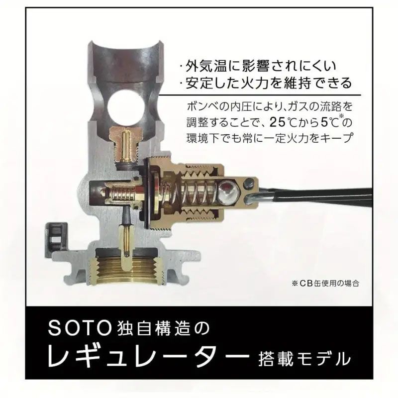 【SOTO正規品】レギュレーターストーブ ST-310 日本製 シングルバーナー アウトドア キャンプ コンパクト 収納ポーチ付き