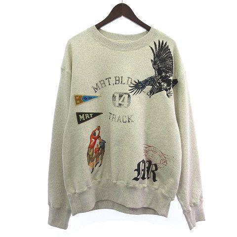 【中古】コッキ KHOKI タグ付き 25ss-t-01 カレッジ スウェット トレーナー プルオーバー グレー コッキ khoki スウェット トレーナー コッキ KHOKI タグ付き 25ss-t-01