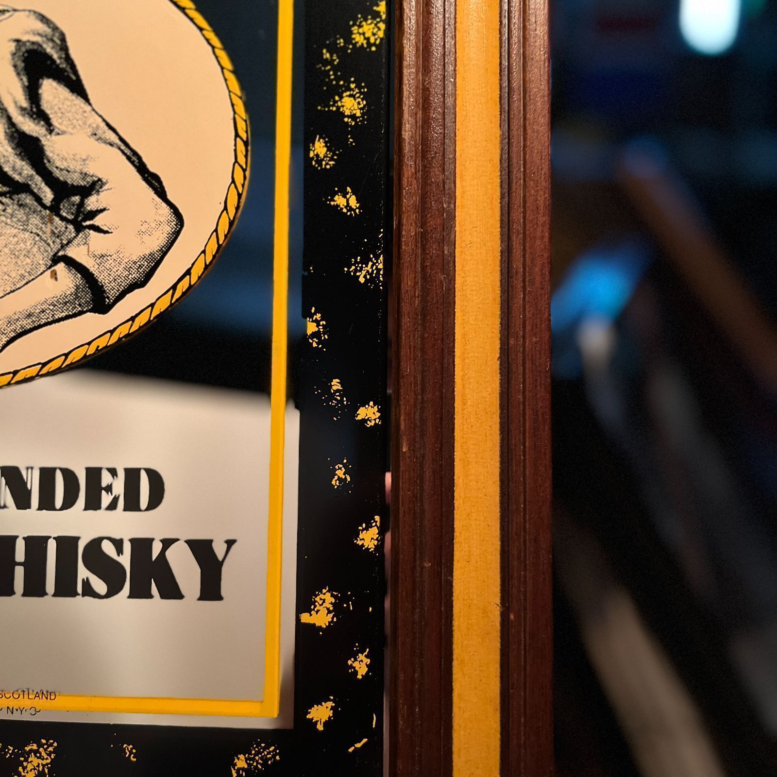 パブミラー ビンテージ バランタイン パブミラー】1970s 