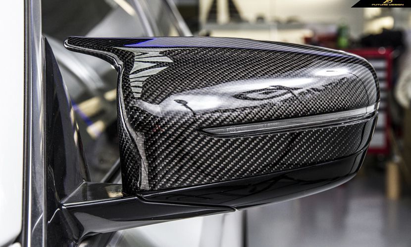 FUTURE DESIGN BMW 5シリーズ G30 G31 セダン ドアミラー 右ハンドル 本物Carbon カーボン COVER カバー エアロ カスタム