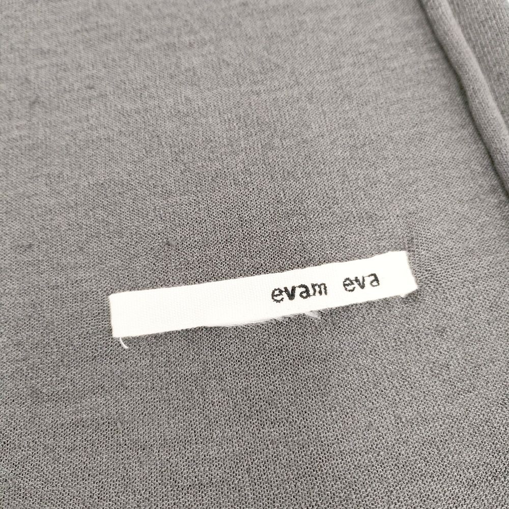 evam eva エヴァムエヴァ カシミア100% ネックウォーマー グレー evam