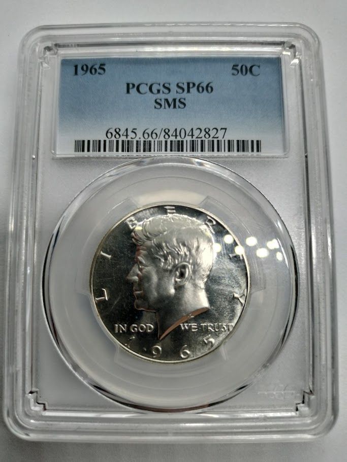 PCGS SP661965年 アメリカ 銀貨 50セント JFケネディ 試鋳貨 PCGS SP661965年 アメリカ 銀貨 50セント JFケネディ 試鋳貨