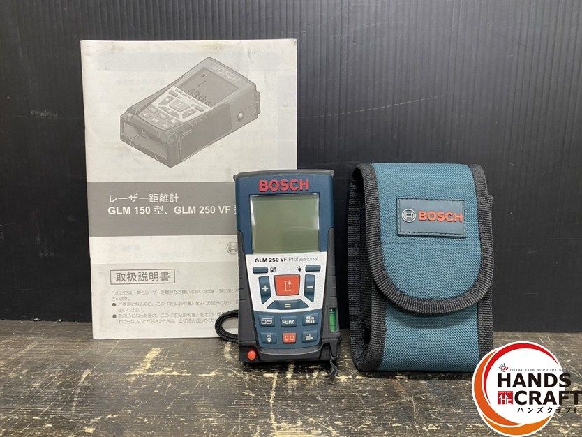 ● 品 BOSCH ボッシュ GLM250VF レーザー距離計 測定 範囲 0.05-250m 電源 単4形アルカリ乾電池×4本 ソフトケース付