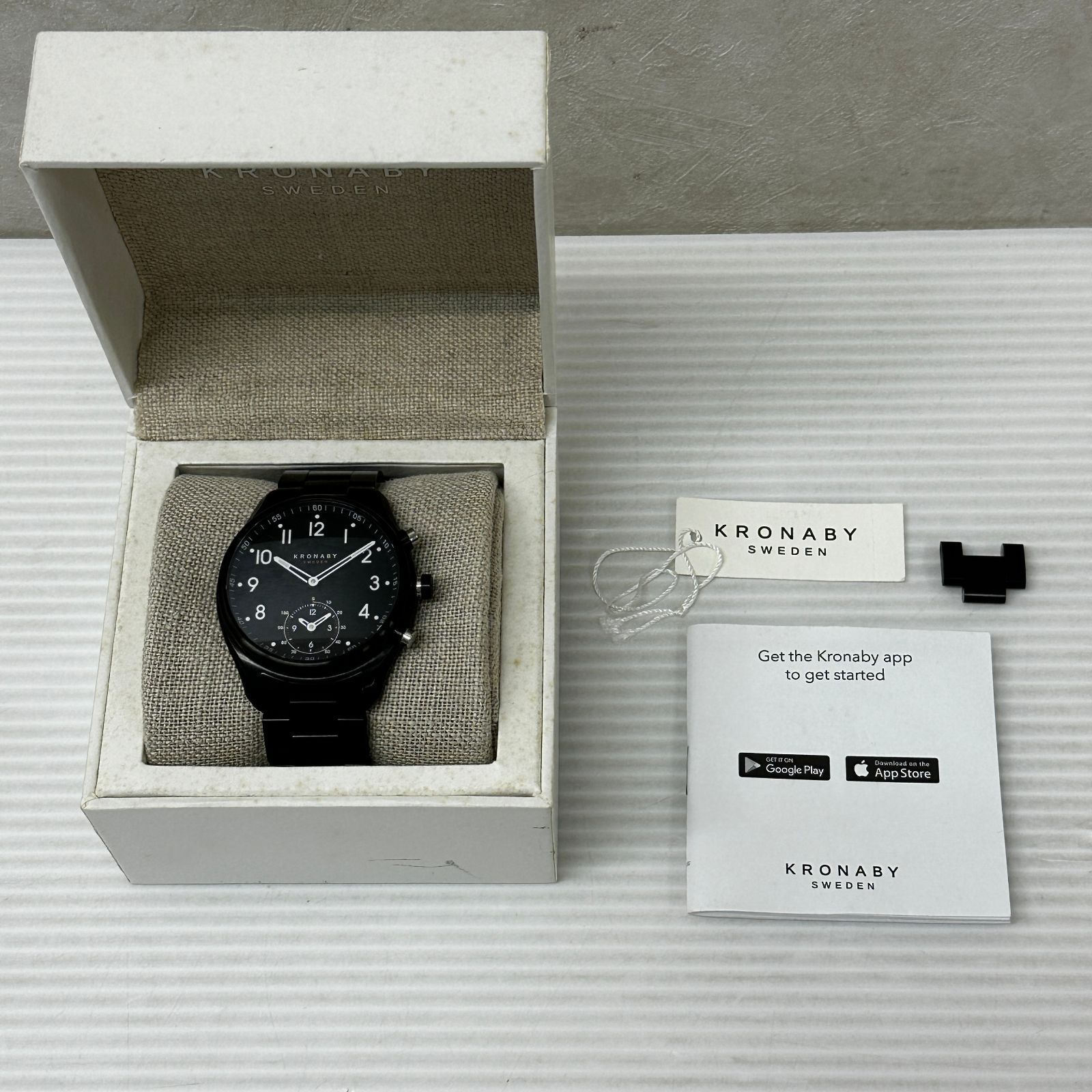 △KRONABY A1000-1602 スマートウォッチ ※電池残量不明※ 中古品 