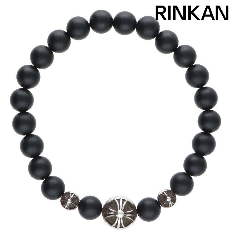 クロムハーツ 8mm BEAD|8mmビーズブレス BEAD71|8mmマットオニキスビーズブレスレット メンズ
