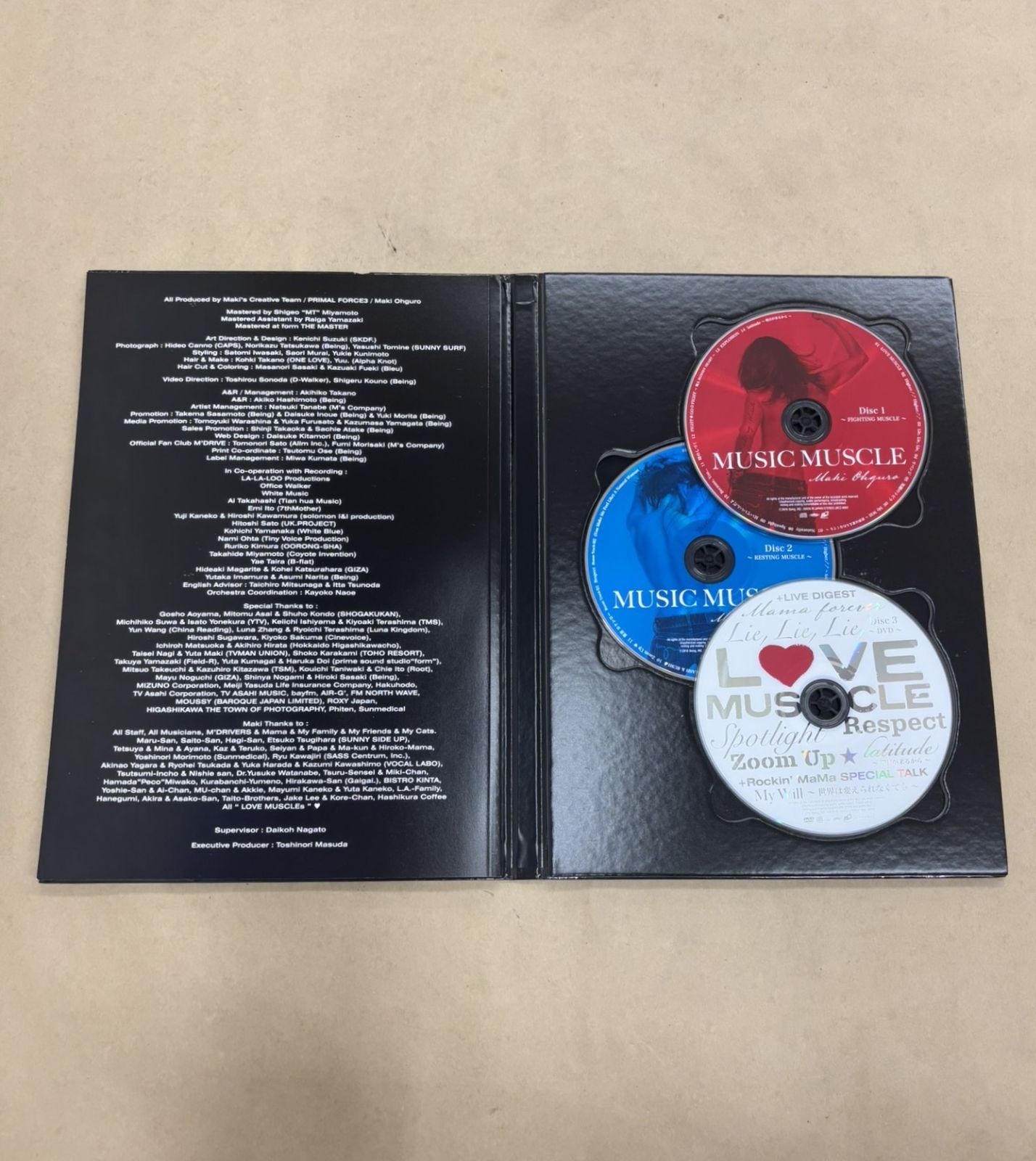 最新 初回限定生産盤 BIG盤 2CD+DVD MUSCLE MUSIC 大黒摩季 邦楽