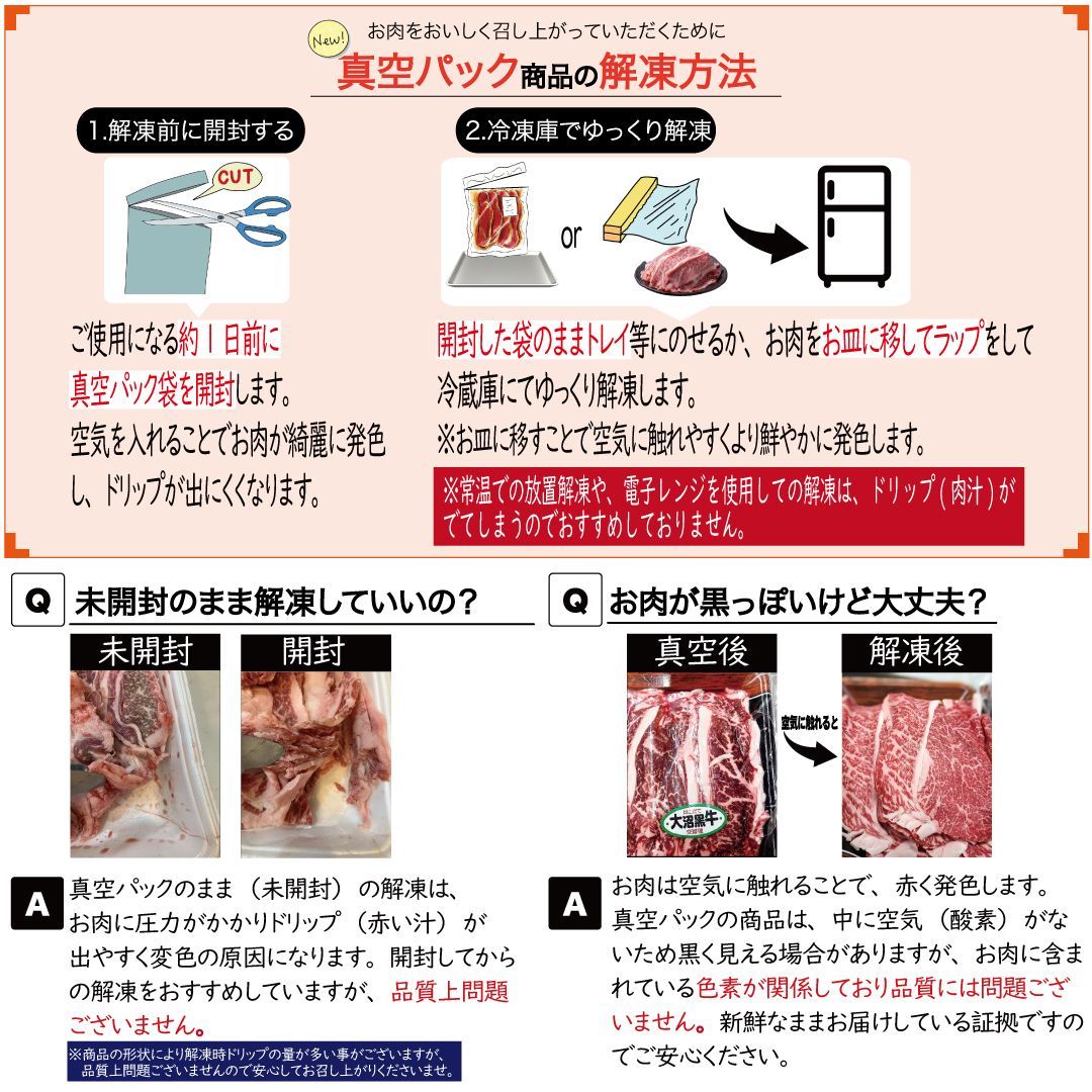 小分け4パック 焼肉