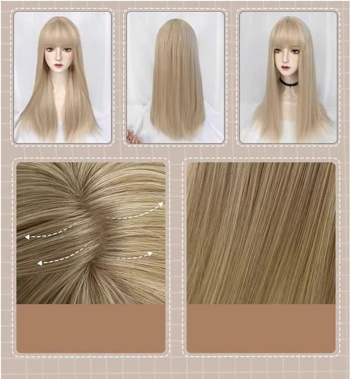 ブロンドロングウィッグ ヘアアレンジ用 フルウィッグ 金髪 ブロンド ロング ウィッグ レディース