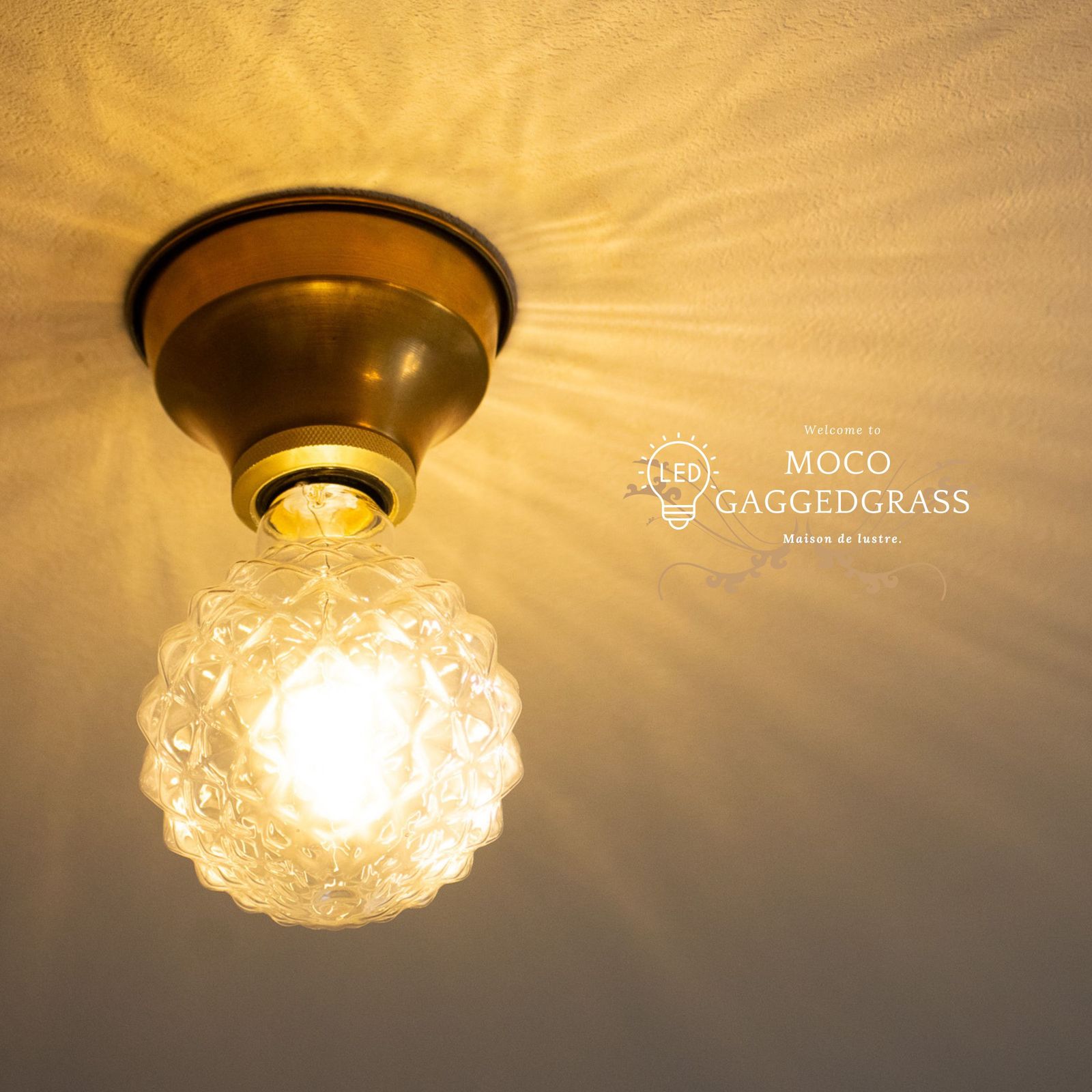 LED電球付属　モコMOCOカッティングLED　照明 おしゃれ ダイニング用 食卓用 リビング用 居間用 照明器具 led 北欧 ペンダント ライト かわいい LED電球対応 4畳6畳 廊下 玄関 店舗 インテリア室