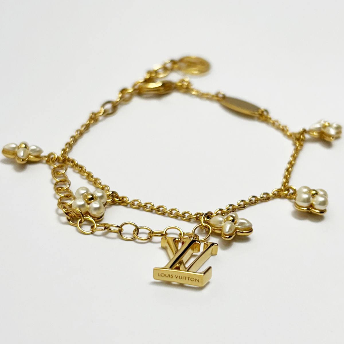 中古】 ルイヴィトン ブレスレット LV フローラグラム M0940A イエロー 