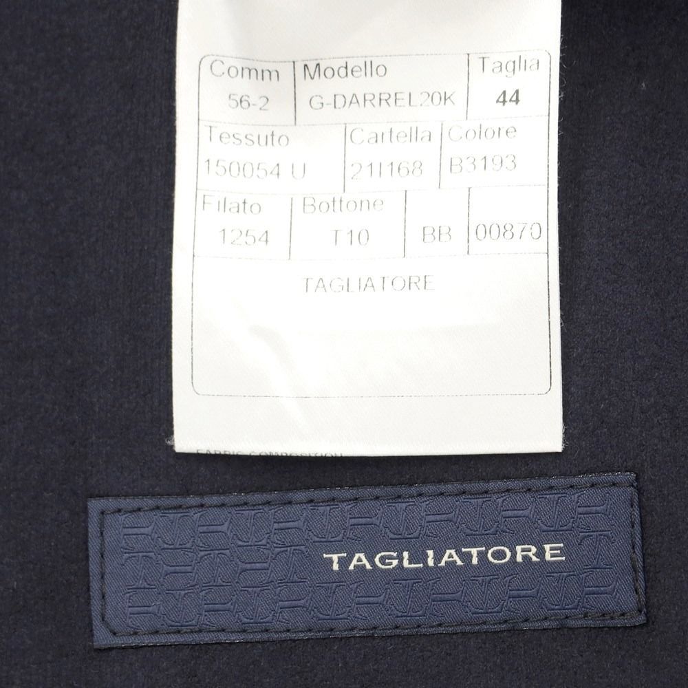 【新品】タリアトーレ TAGLIATORE ウール ダブルテーラードジャケット ブラックネイビー【サイズ44】【メンズ】-5