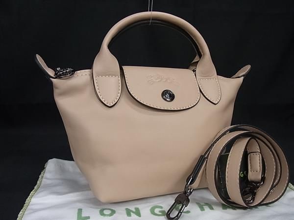 □新品同様□ LONGCHAMP ロンシャン レザー ルプリアージュ キュイール レザー 2WAY ショルダー ハンドバッグ ベージュ系 FC9929  - メルカリ