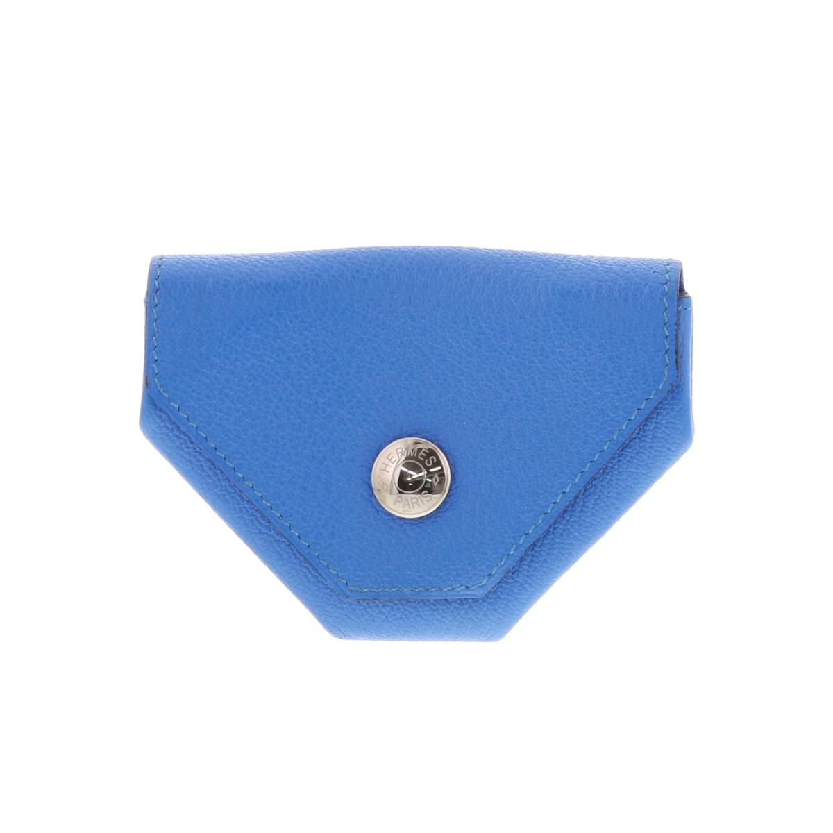【中古】 HERMES （エルメス） ﾙｳﾞｧﾝｷｬﾄﾙ 財布 小銭入れ/コインケース  ｳﾞｫｰｶﾞﾘﾊﾞｰ ﾌﾞﾙｰ 青 D刻印 2019年 Blue