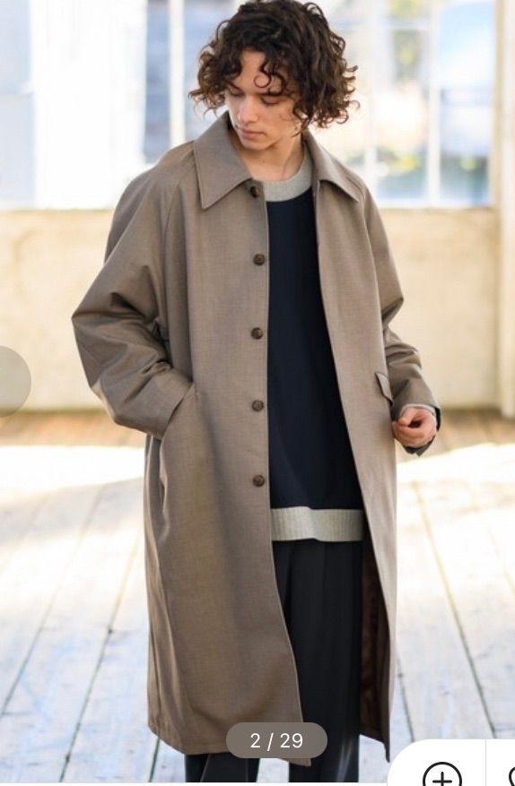 試着のみ Casper John Raglan Over-Coat - アウター