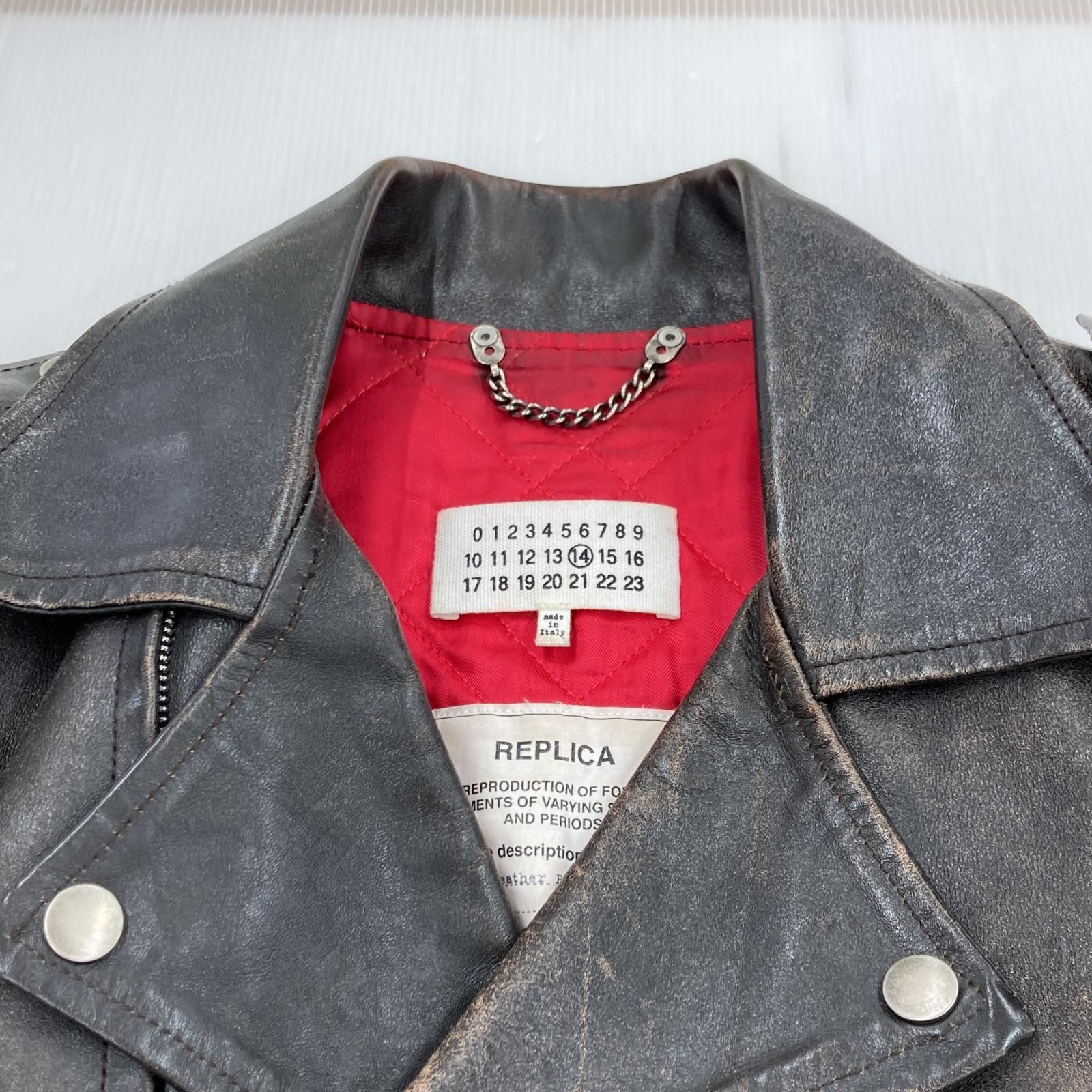 MAISON MARGIELA/REPLICA/15SS/1950Sライダースジャケット/46