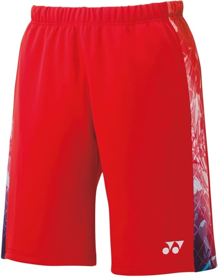 【新品・5営業日で発送】YONEX ヨネックス メンズニットハーフパンツ (15177) 色 : サンセットレッド サイズ : SS 