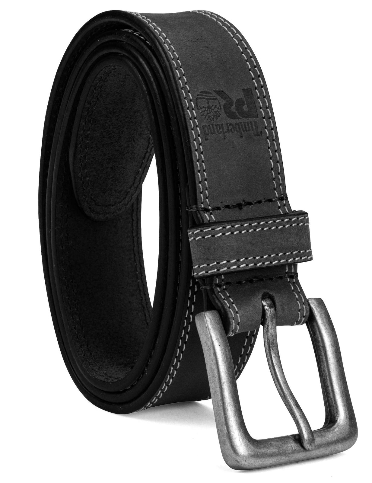 Timberland PRO Men's 38mm Boot Leather Belt， black， 42 [ブラック] [42]