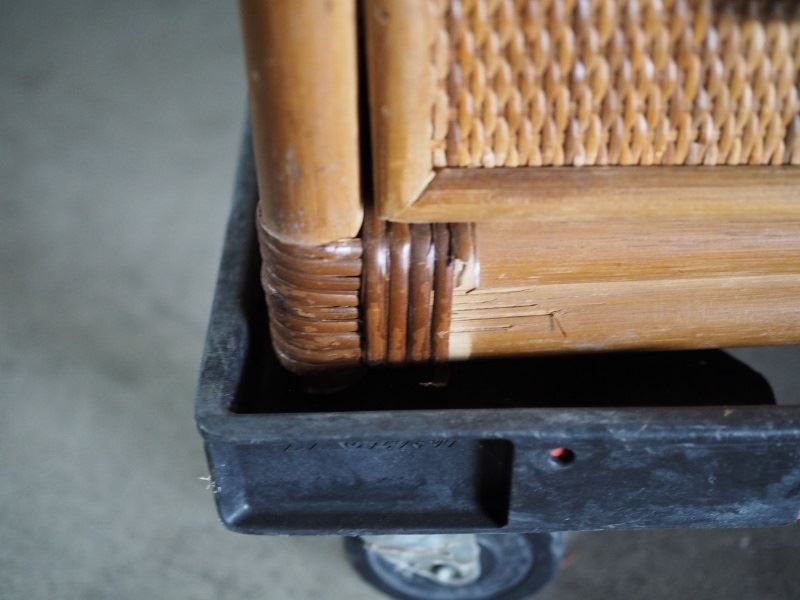 ラタン製 涼し気で通気性の良いチェスト ヴィンテージドロワー