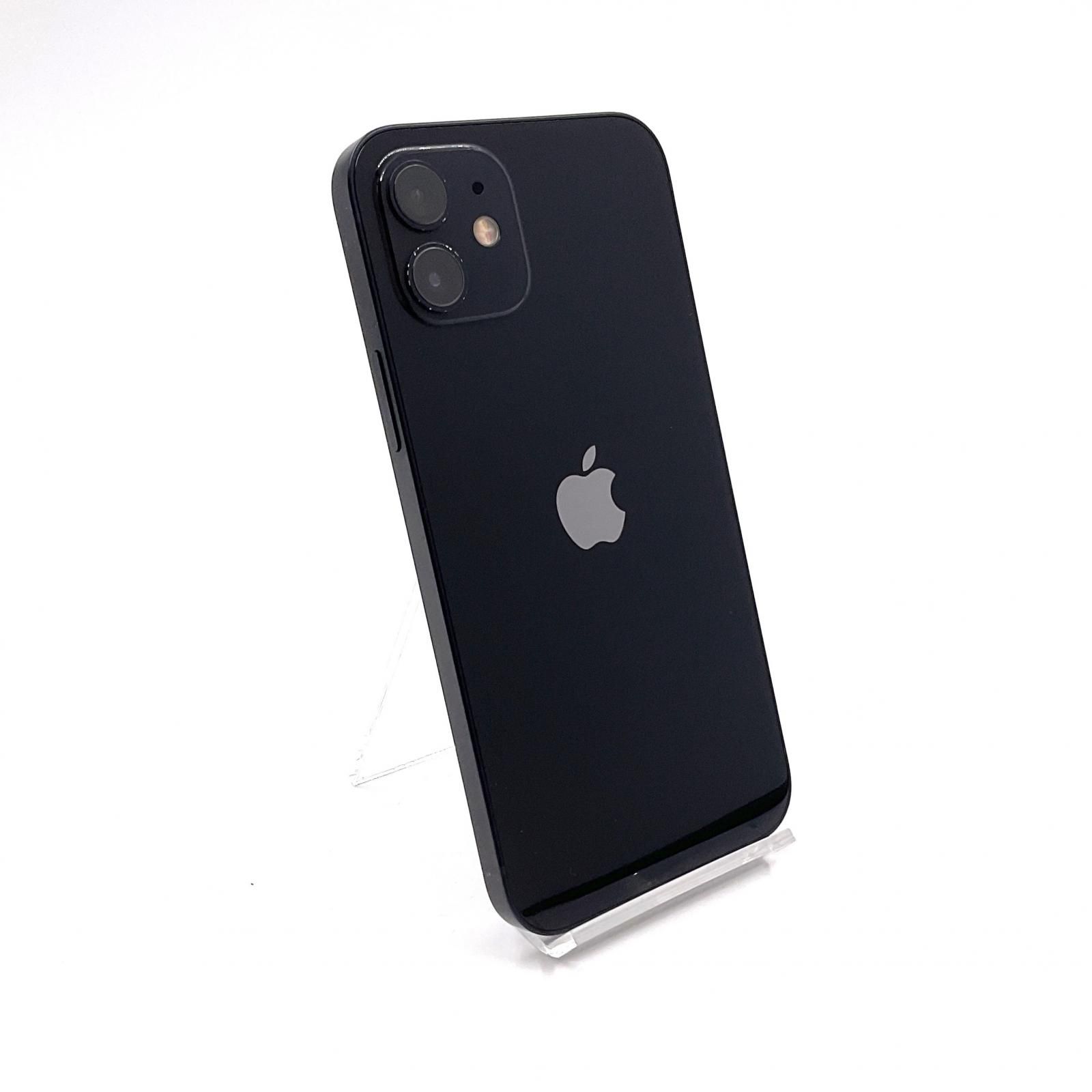 【全額返金保証】【最速発送】Apple iPhone 12 64GB ブラック au 白ロム 動作確認済 84%