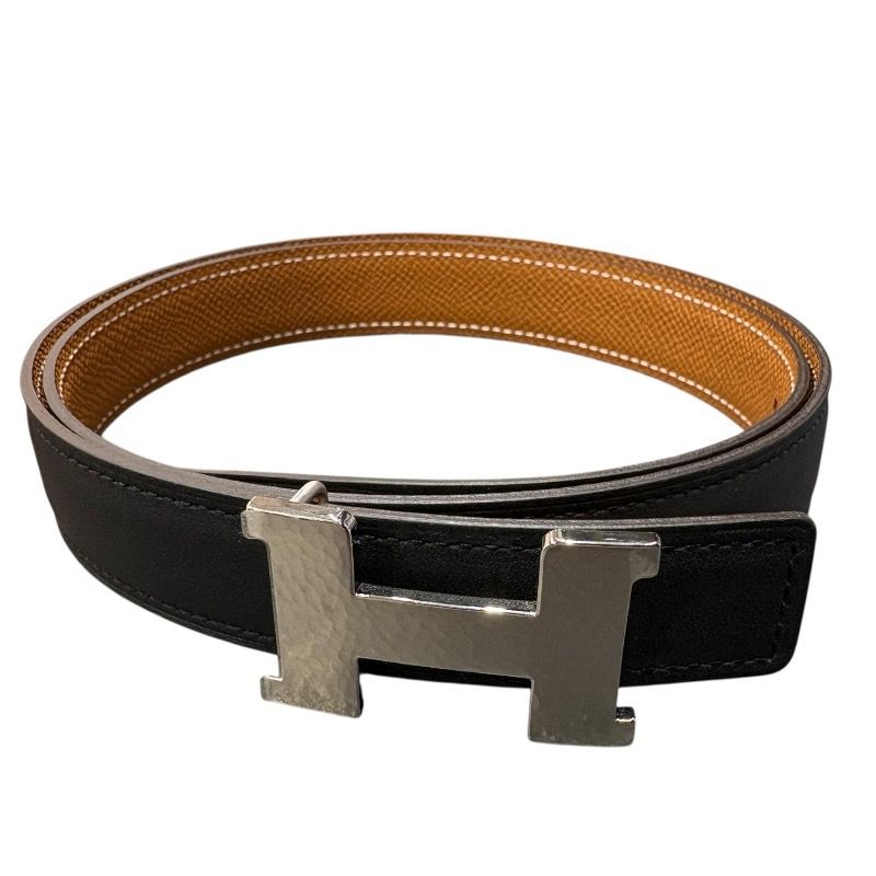 エルメス HERMES ミニコンスタンスHベルト 80 B刻 ブラック/ゴールド  