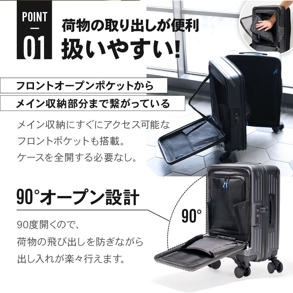 BRIGHTECH ブライテック スーツケース キャリーケース キャリーバッグ BRO-18TF 進化系 Sサイズ 機内持込サイズ 31L ワンタッチ交換キャスター