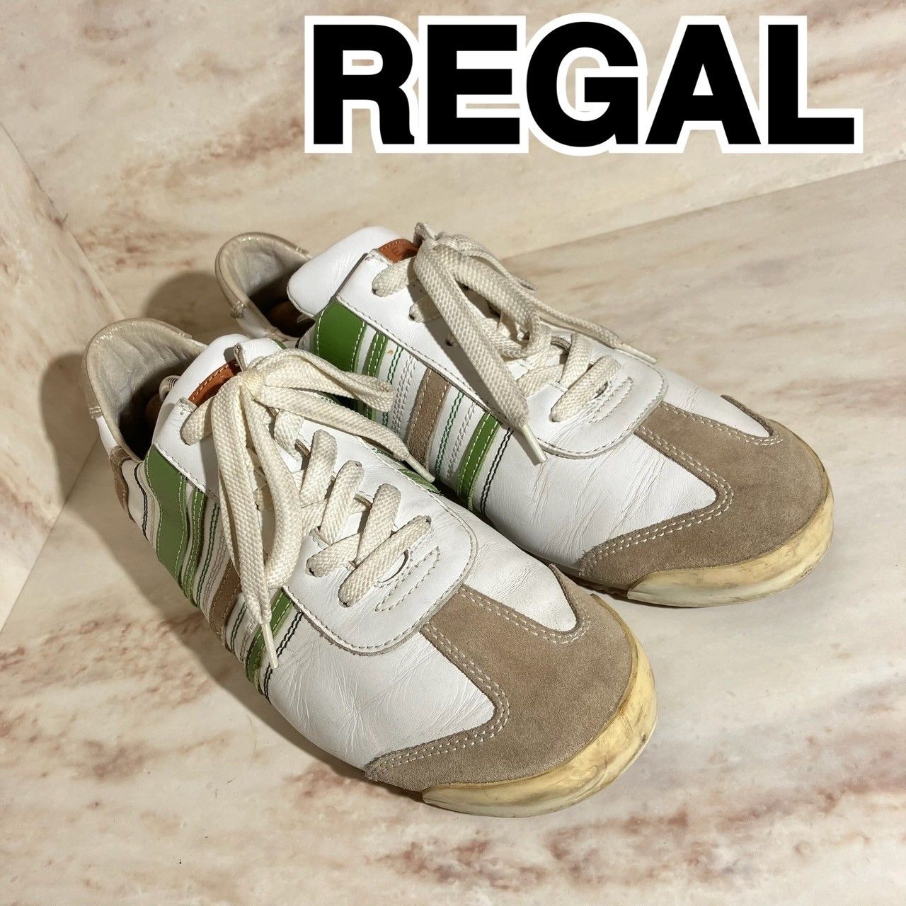 【訳アリ品】REGAL リーガル スニーカー サイドライン  ホワイト 27 RP D3