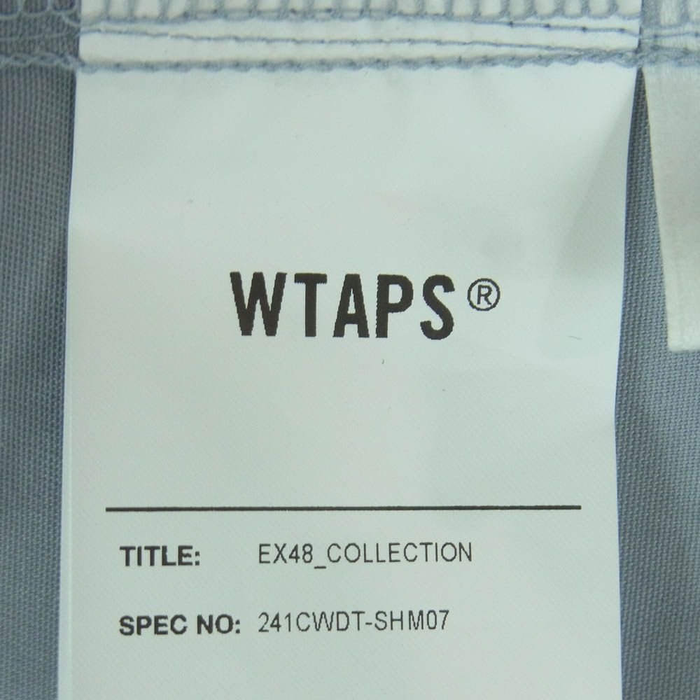 WTAPS ダブルタップス 24SS 241CWDT-SHM07 REPO SS CTPL.TWILL.PRTC ワッペンデザイン 半袖 ワーク シャツ グレー系 03 KARIMZIABAT_FR