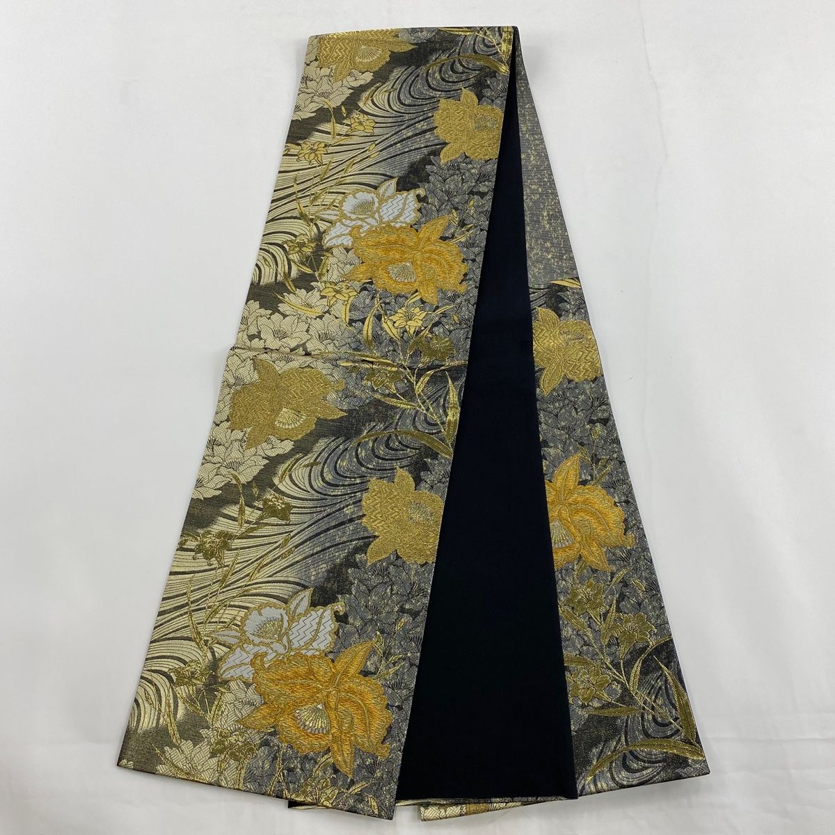 振袖 身丈168cm 裄丈67.5cm L 袷 袋帯フルセット やまと 蝶 花