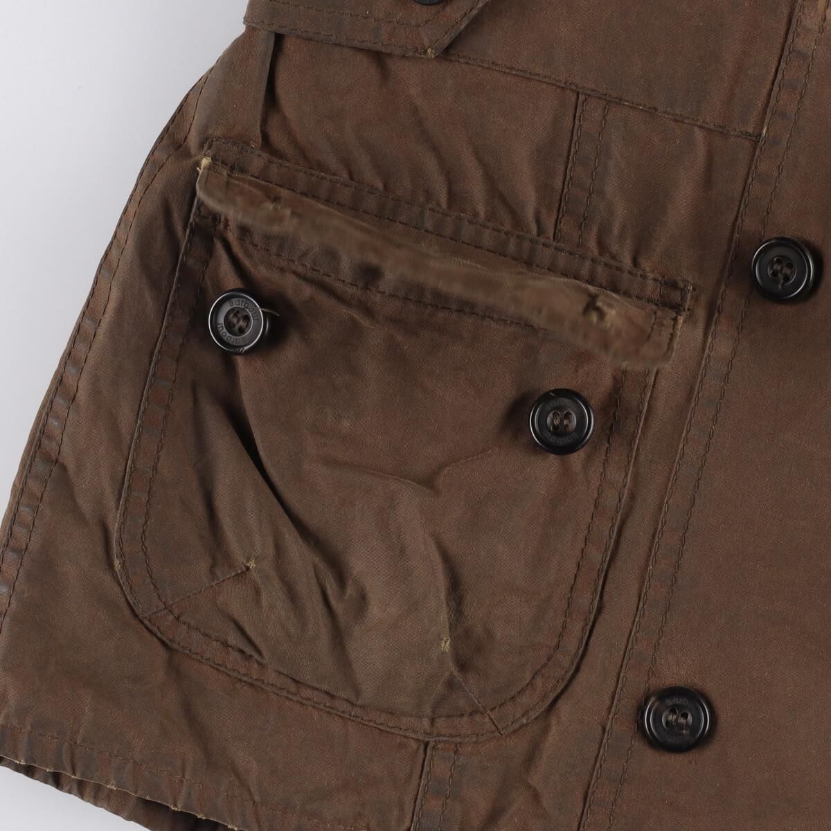 古着 バブアー Barbour ワックスコットン オイルドジャケット 英国製 レディースM /eaa209688