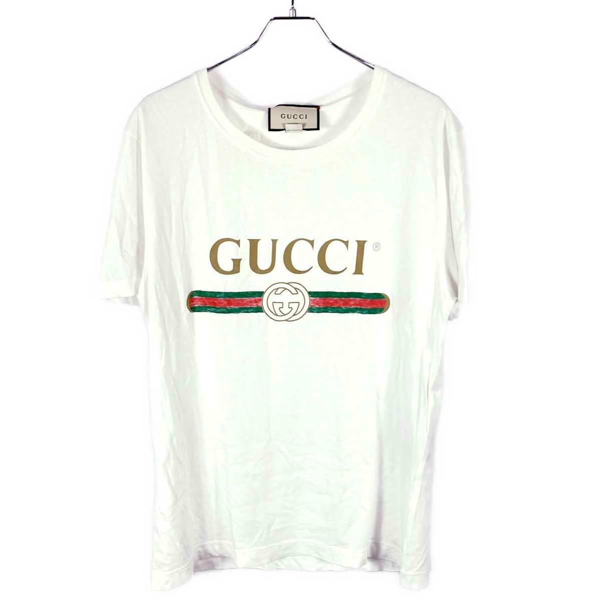 GUCCI グッチ ロゴ ウォッシュドオーバーサイズ Tシャツ 440103 X3F05 