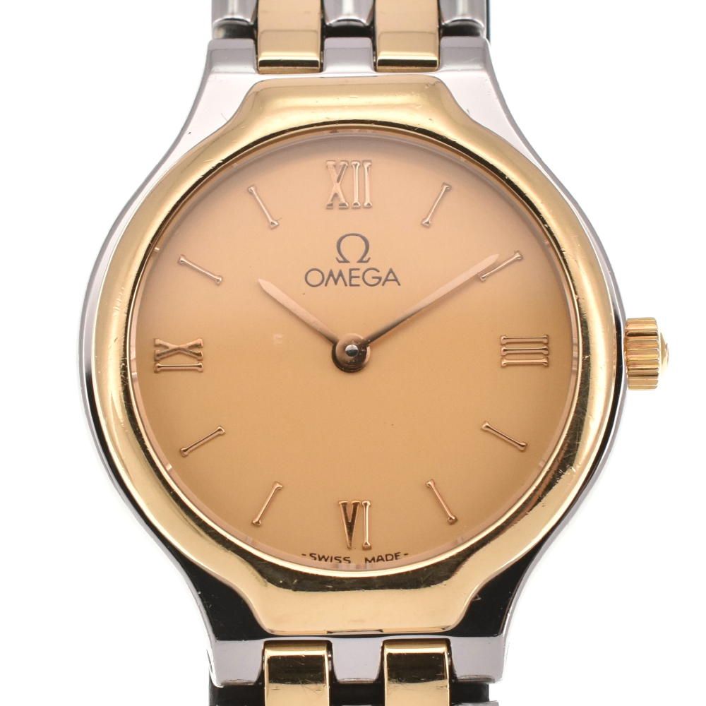 OMEGA オメガ デビル シンボル 腕時計 K18YG レディース オメガ OMEGA デビル シンボル SS/K18YG クォーツ レディース良品 I