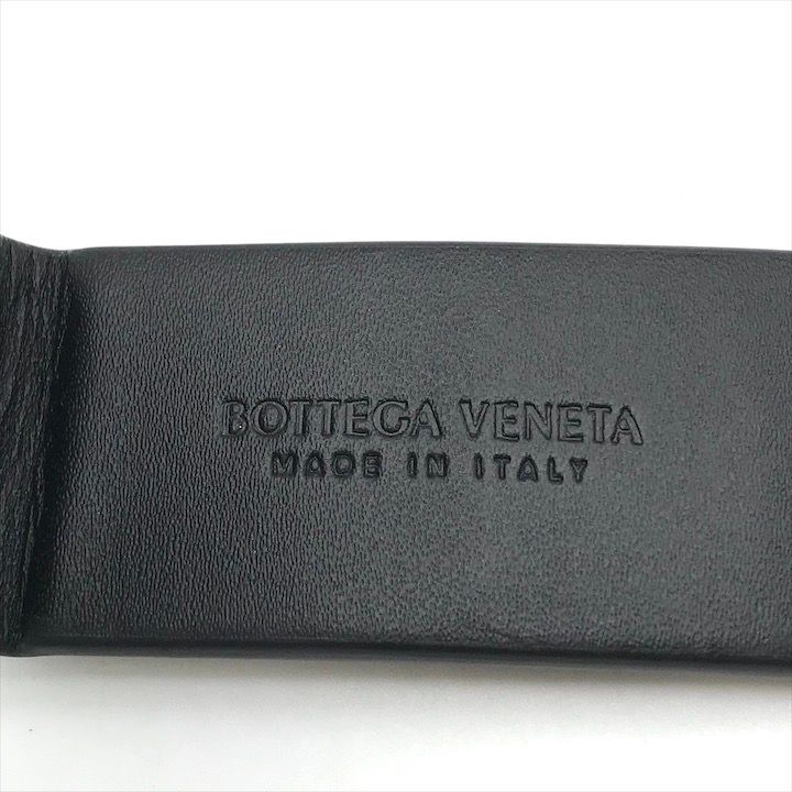 美品⭐️ボッテガヴェネタ イントレチャート マネークリップ 折り財布 レザー 黒 BOTTEGA VENETA - 超美品 BOTTEGA VENETA ボッテガ ヴェネタ