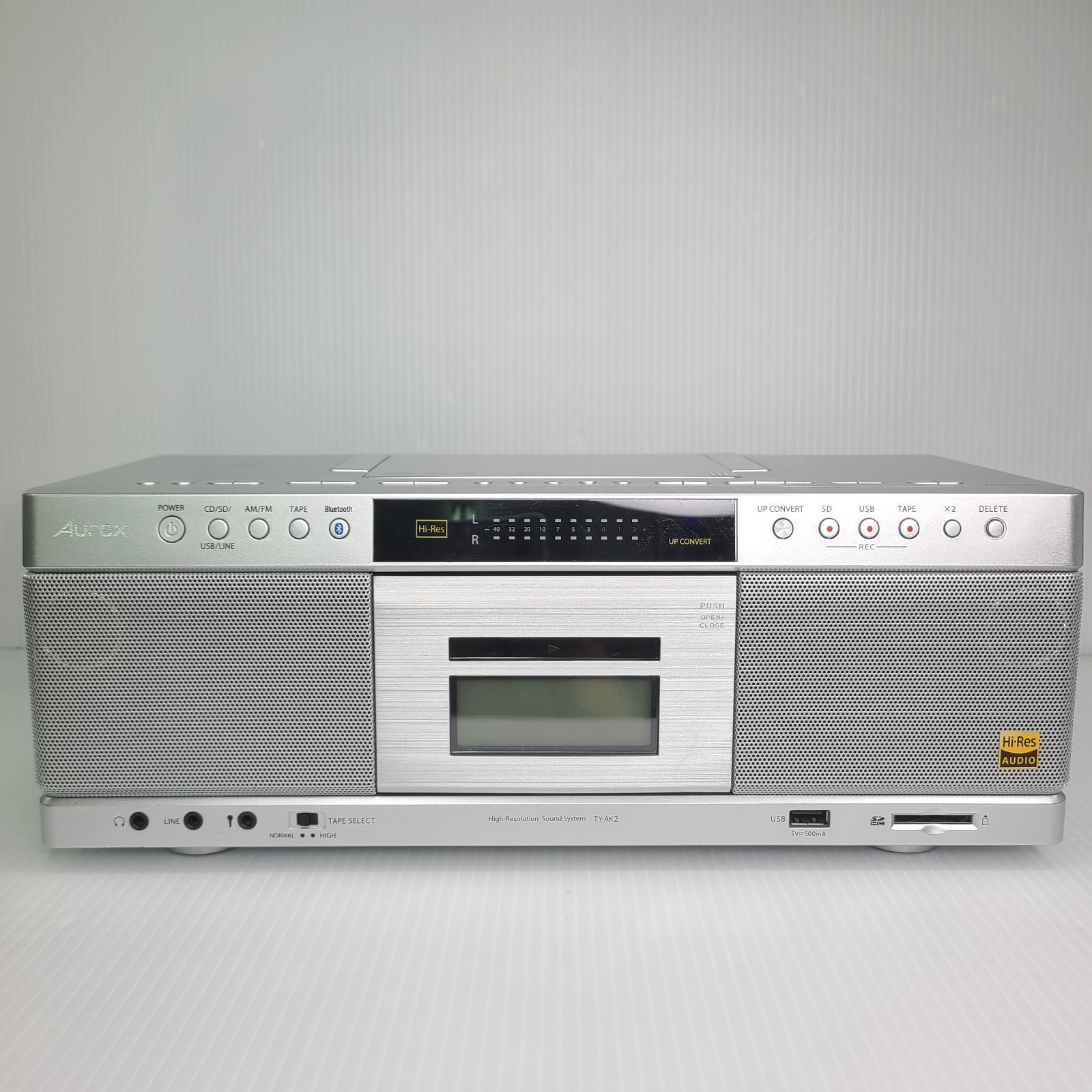 東芝 Aurex ハイレゾ対応SD/USB/CD ラジオカセットレコーダー TY-AK2