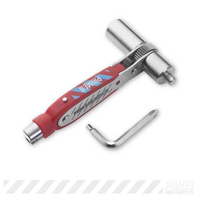 PRIME8 PREMIUM SKATEBOAD TOOL RATCHET RED プライムエイト ラチェット式 工具 プレミアム スケボー スケートボード ツール 赤 レッド