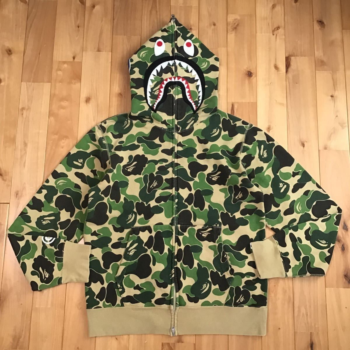 ABC camo green シャークパーカー - パーカー