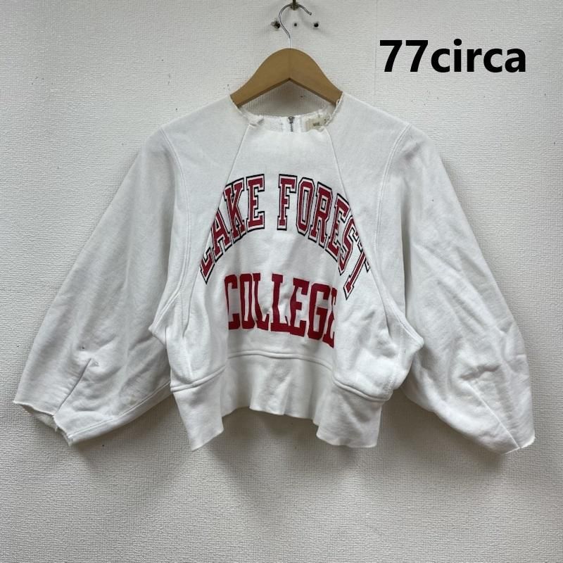 77circa ショート丈リメイクスウェット 中古・古着通販】77circa (ナナナナサーカ) リメイクスウェット