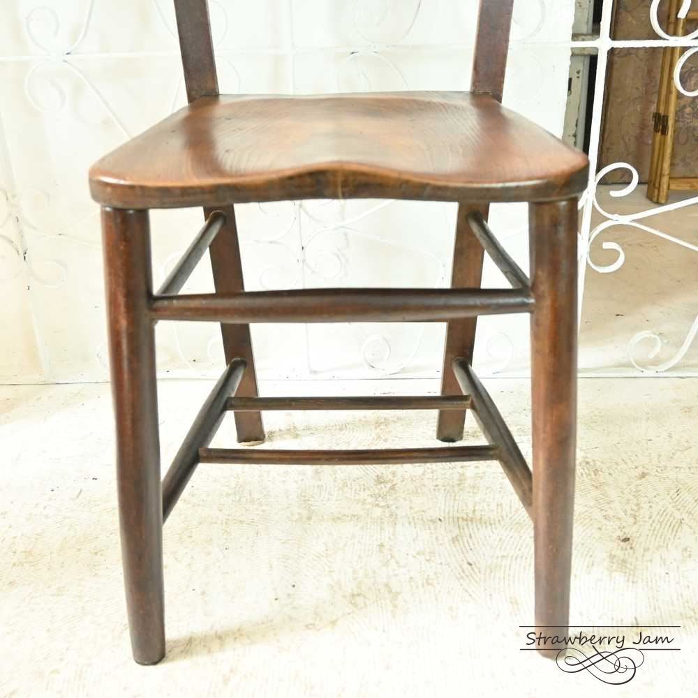 L3705-17-2 英国アンティーク チャーチチェア ヴィクトリアン