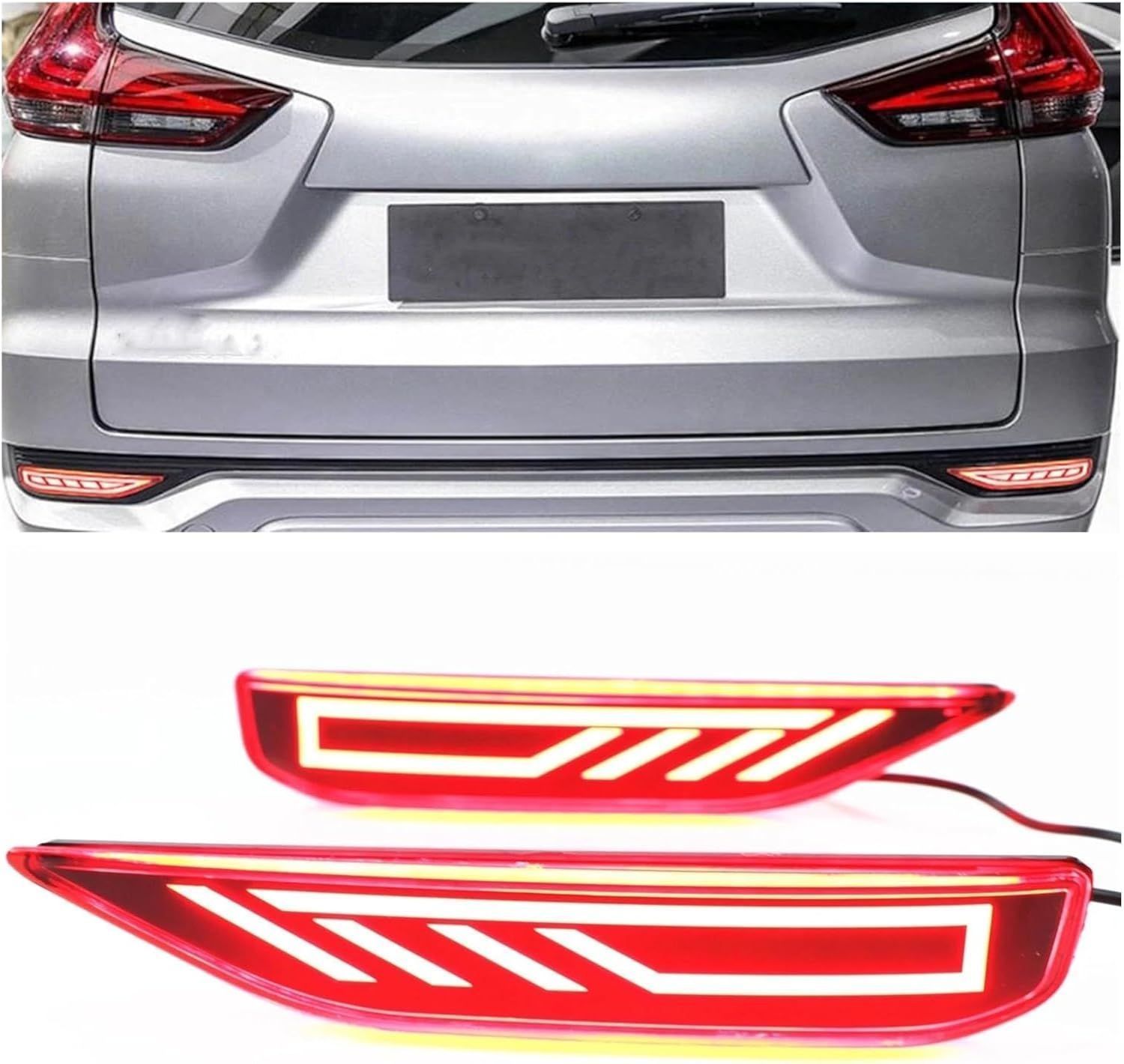 車用 リアバンパーフォグランプ リフレクター ブレーキライト ディフューザー 2017-2019年対応C251020