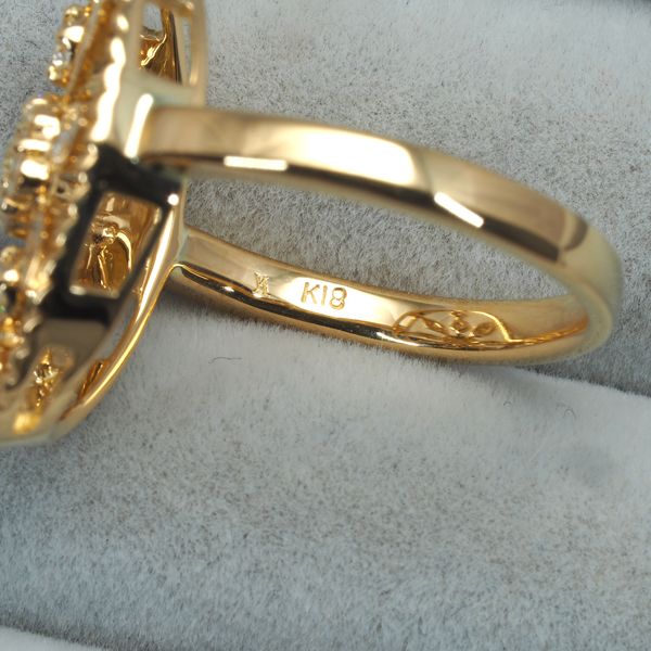 ヴァンドームリング ダイヤ ダイヤモンド 0.26ct 9号 K18YG #166306  