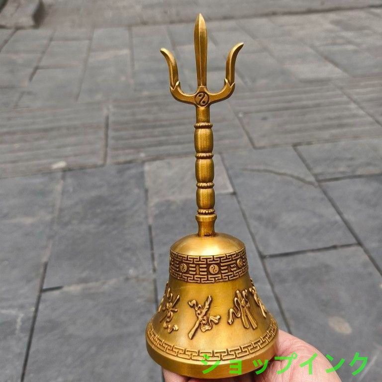 銅製 法器 鐘 八宝鈴 置物 装飾品 工芸品 美術品 法器 太極八卦鈴 工芸品 美術品 置物 - メルカリ