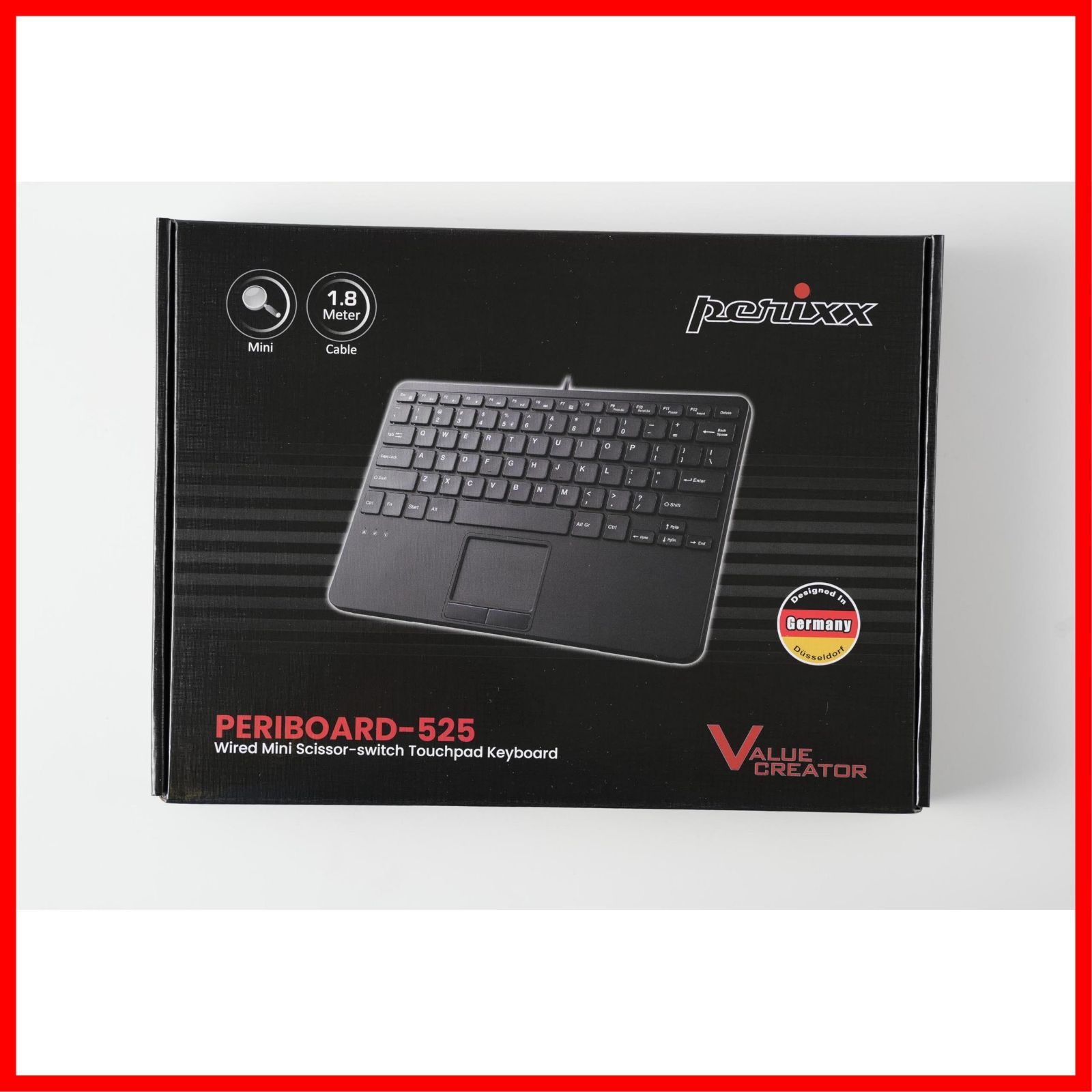 28 4 x 18 2 8 cm パンタグラフキー USB ミニ USBハブ 搭載 有線 タッチパッド付きキーボード 525 US US配列 ペリックス Perixx