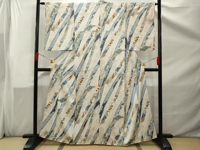 平和屋着物●訪問着　刺繍　束ね熨斗文　さが美扱い　正絹　逸品　AABC9785ph 平和屋着物○訪問着 刺繍 束ね熨斗文 さが美扱い 正絹 逸品 AABC9785ph