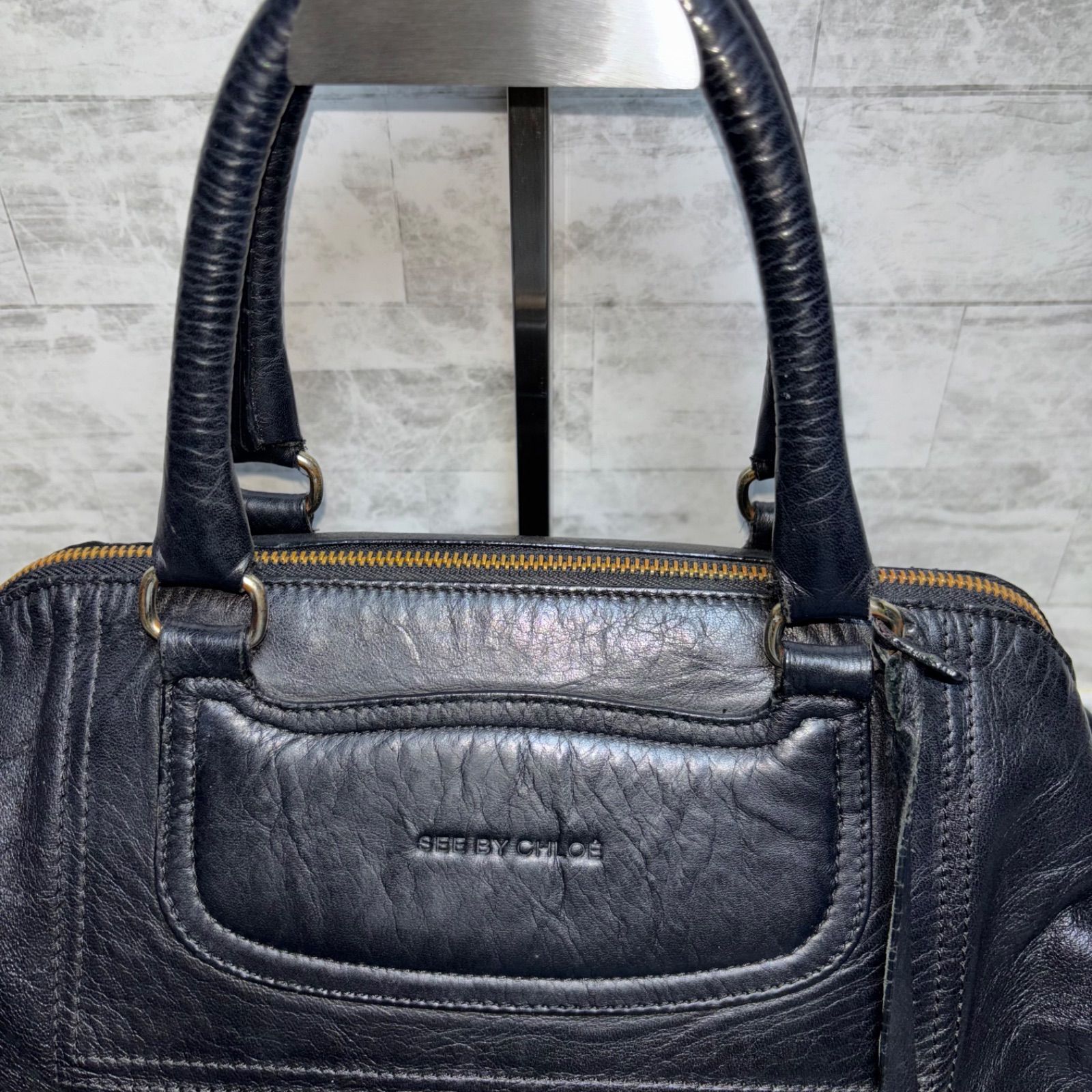 00s archive y2k SeeByChloe leather 2way bag 正規品 ハンドバッグ 