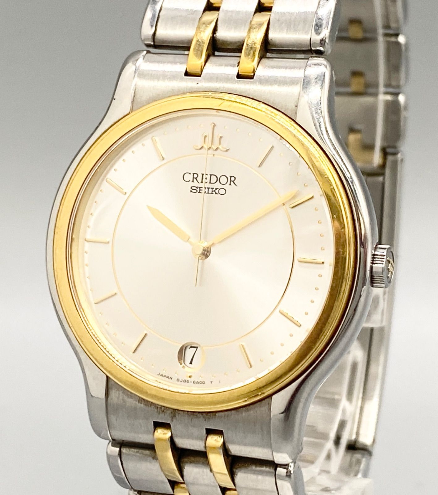 ♥️【美品】SEIKO クレドール 8J86-6A00 1/17電池交換済 電池交換済み】SEIKO CREDOR セイコー クレドール 8J86-6A00 腕時計 SS