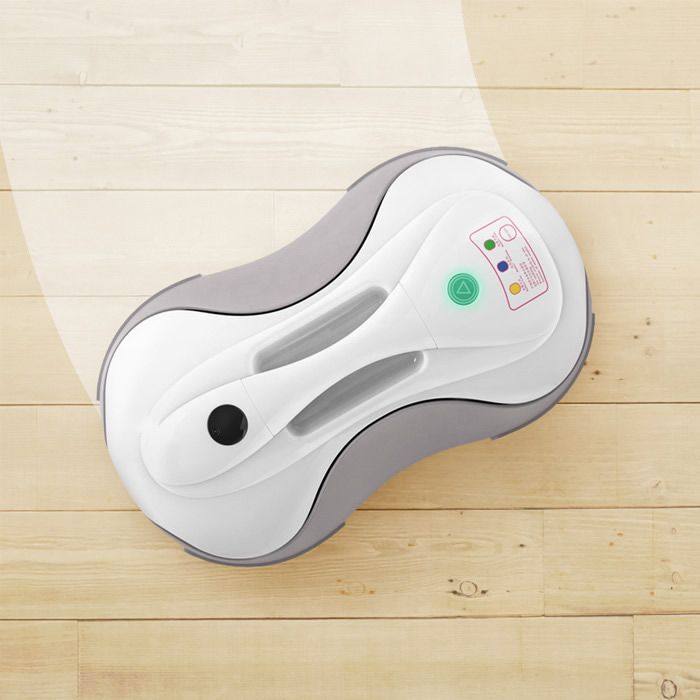 水拭き掃除機 SunRuck 水拭きロボット ミズモッパー Mizumopper SR-WR010-GY グレー