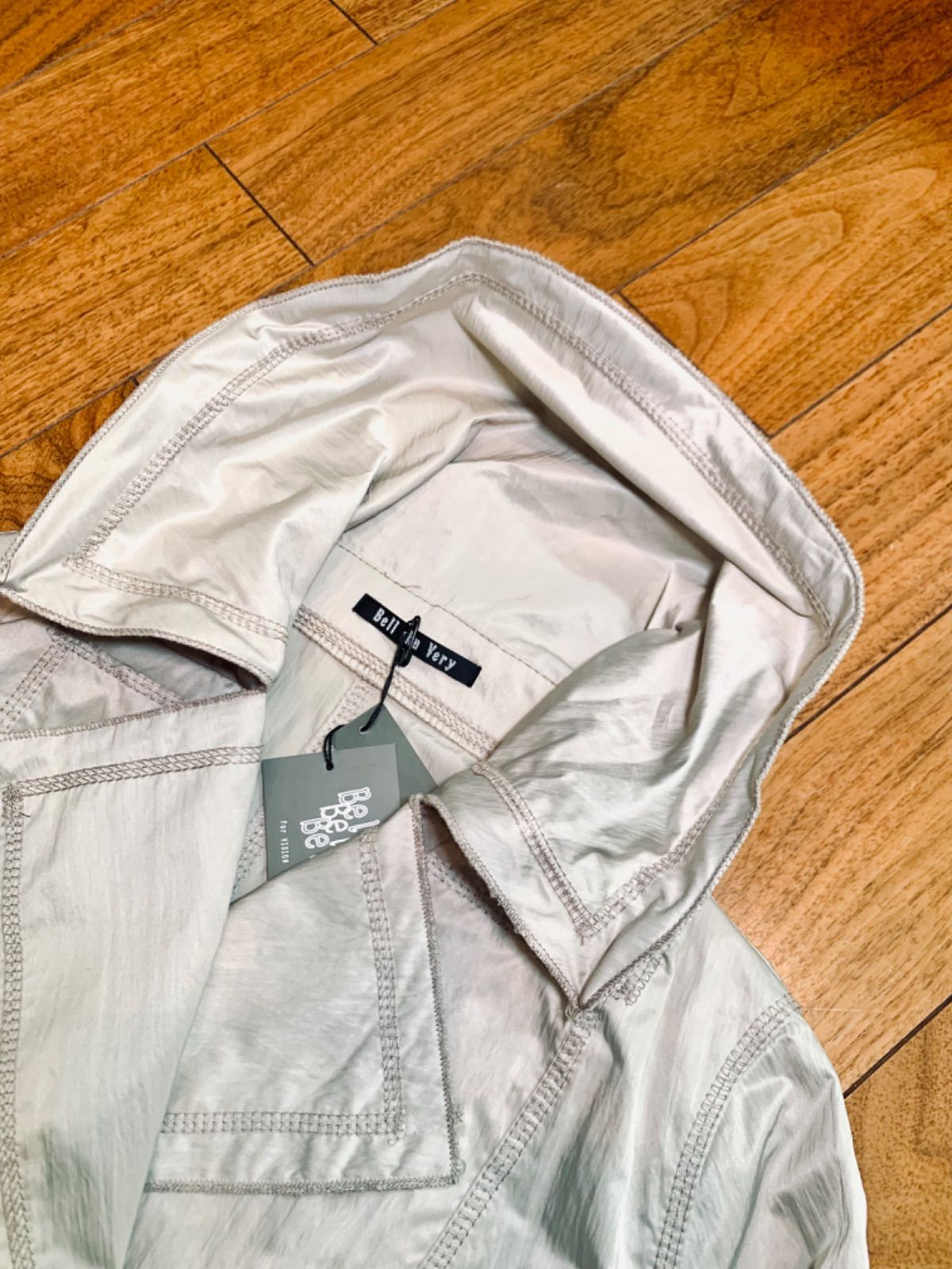 未使用】Bell chu Very ベルチュベリー コート 薄手 ベージュ系 