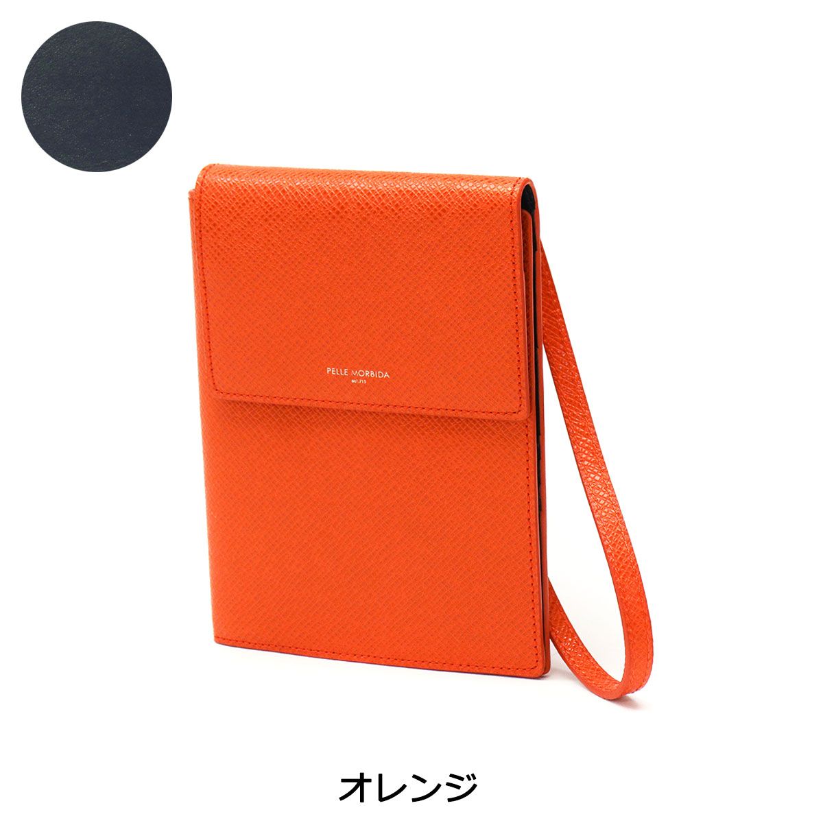 Langlitz Leathers ブラックパスポートケース パスポートカバー-本革